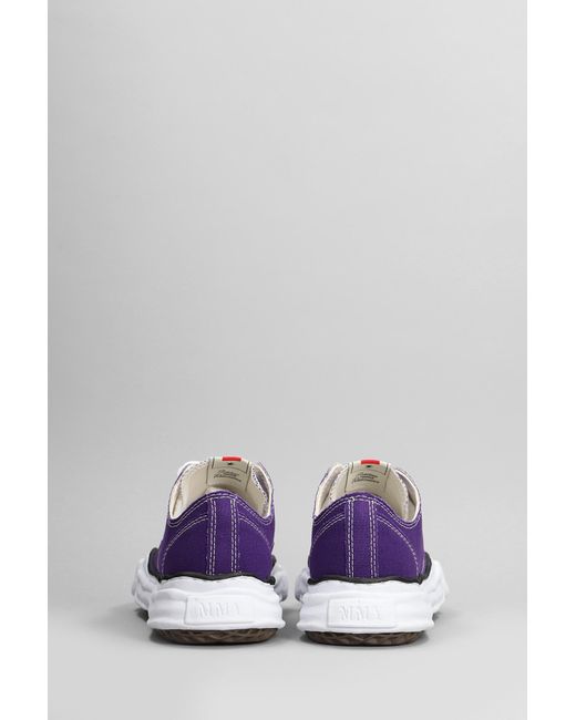Sneakers Peterson low in Cotone Viola di Maison Mihara Yasuhiro in Purple da Uomo