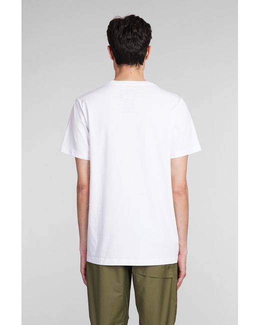 T-Shirt in Cotone Bianco di Maharishi in White da Uomo