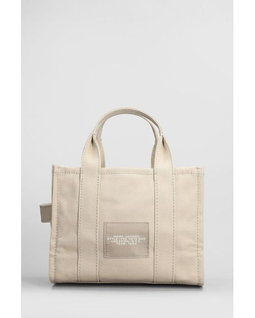 Marc Jacobs Natural The Small Tote Tote In Beige Cotton