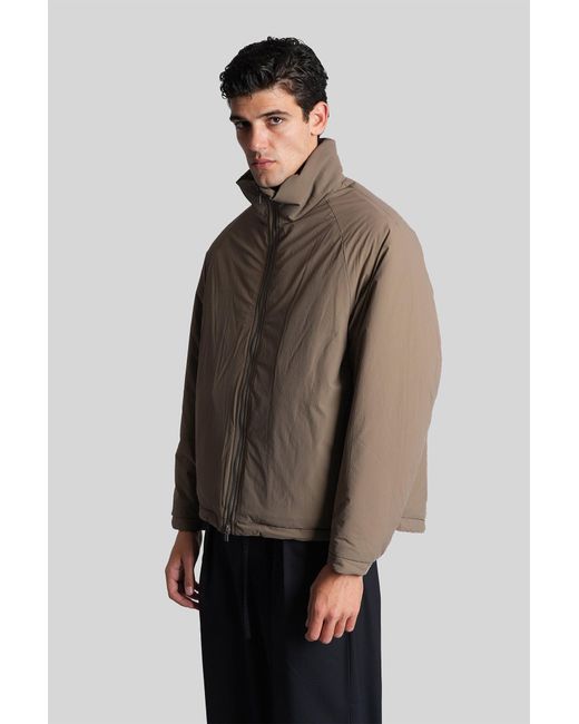 Attachment Brown Puffer In Camel Nylon for men