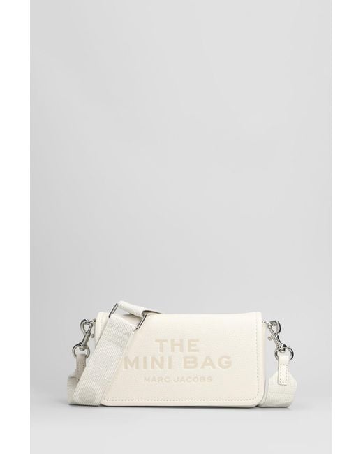 Marc Jacobs Natural The Mini Bag Shoulder Bag In White Leather