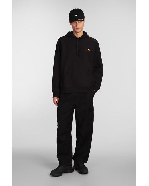 Felpa in Cotone Nero di Carhartt in Black da Uomo