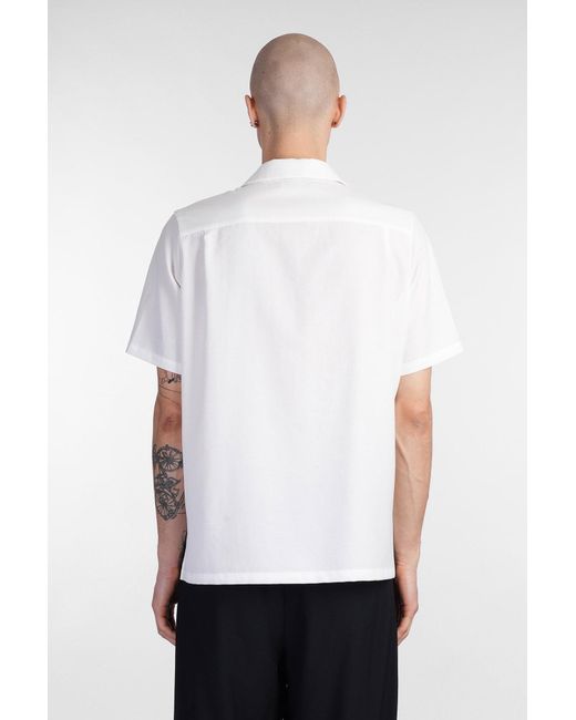 Attachment Shirt In White Polyester for men