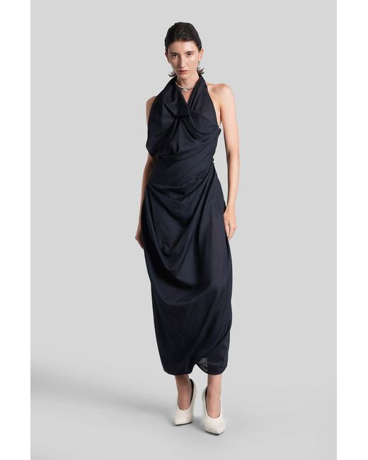 Vivienne Westwood Women's Blue Halter Galatea Long Dress