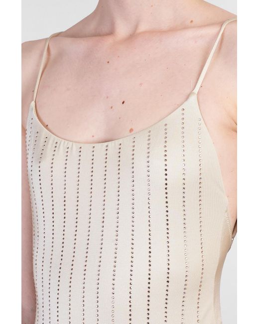 Beachwear Cecille p in Poliammide Taupe di Mc2 Saint Barth in Pink