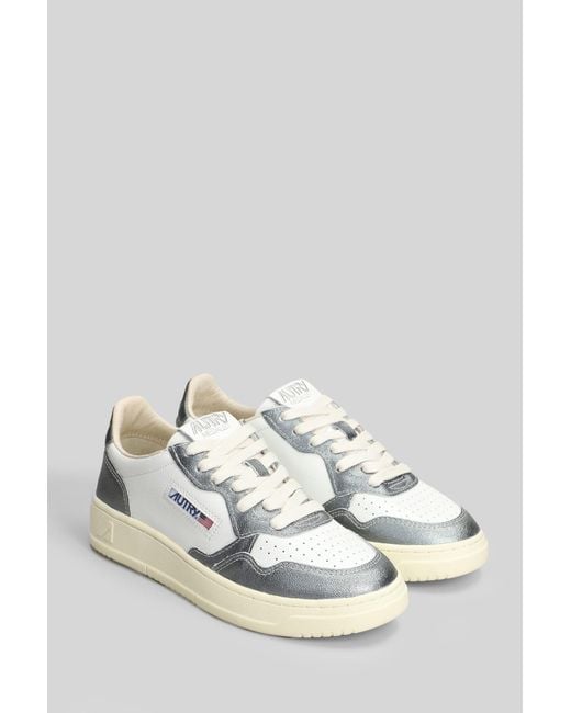 Autry White Medalist Sneakers