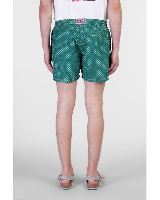Beachwear Lighting micro fant in Poliestere Verde di Mc2 Saint Barth in Green da Uomo