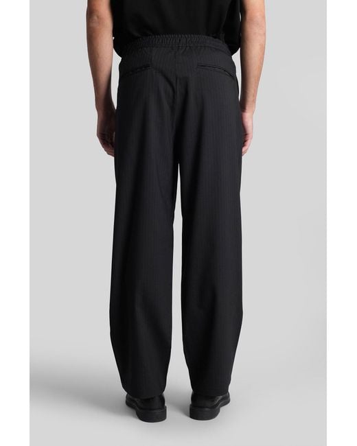Attachment Pants In Black Polyester for men