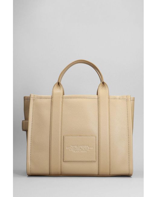 Marc Jacobs Natural The Medium Tote Tote In Camel Leather