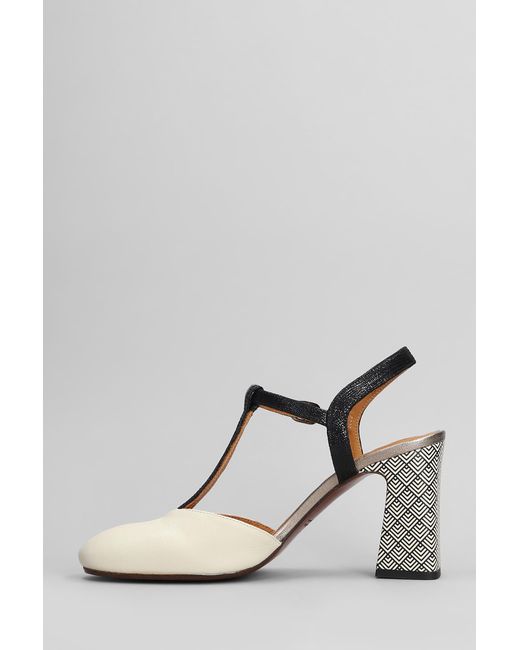 Decollete in Pelle Beige di Chie Mihara in White