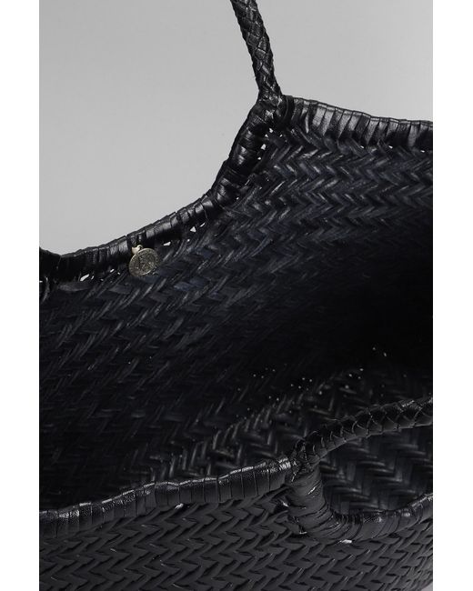 Dragon Diffusion Nantucket Basket Big Tote In Black Leather