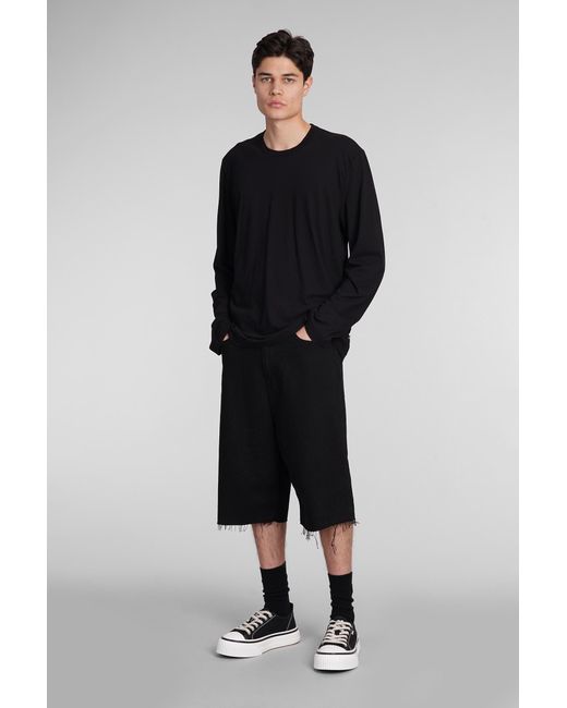 Haikure Vulcano Shorts In Black Cotton for men