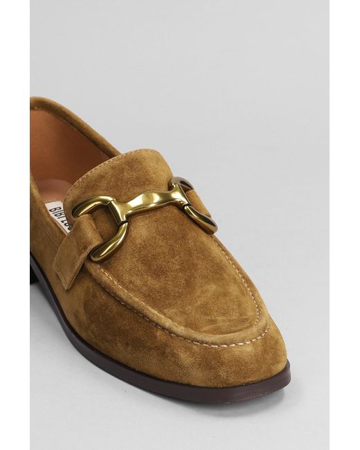 Bibi Lou Loafers In Leather Color Suede in Brown | Lyst