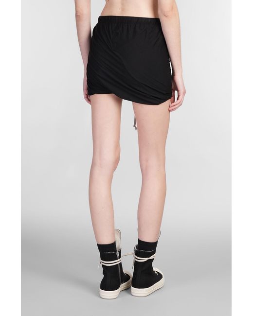 Shorts Buds in Cotone Nero di Rick Owens in Black