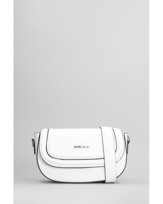 Borsa a spalla Kansas Bx in Pelle Bianca di Marc Ellis in White