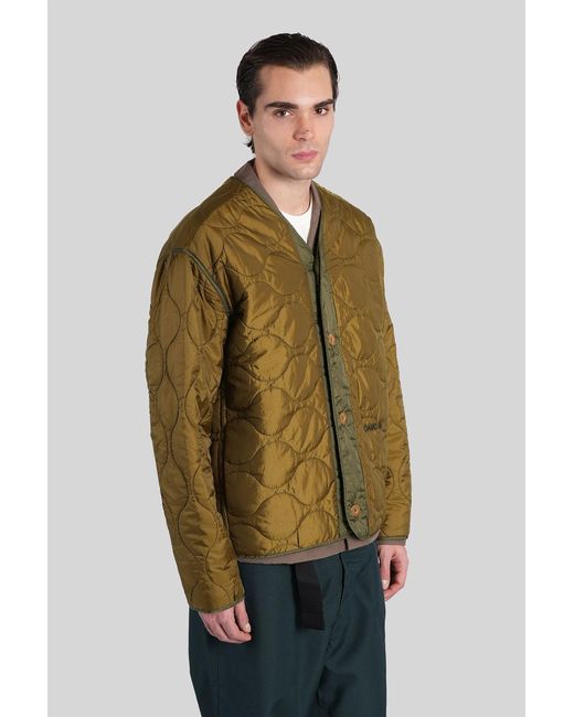 Quilted Jacket Oamc Combat Liner Oamc Peacemaker Men's Brown