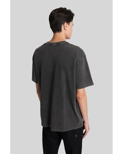 AMISH Gray T-shirt In Grey Cotton for men