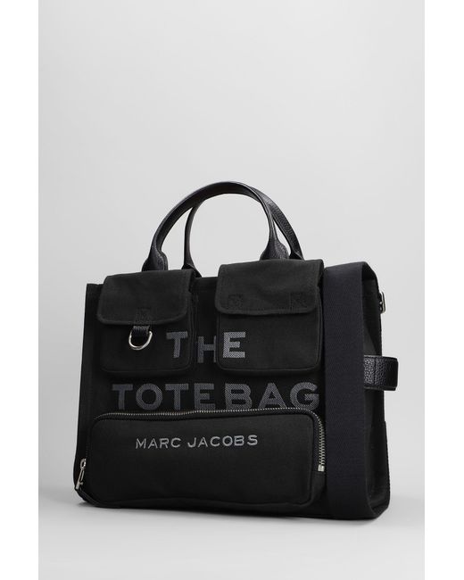 Marc Jacobs The Medium Tote Tote In Black Cotton