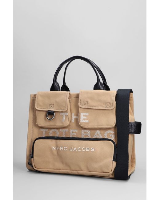 Marc Jacobs Natural The Medium Tote Tote In Camel Cotton