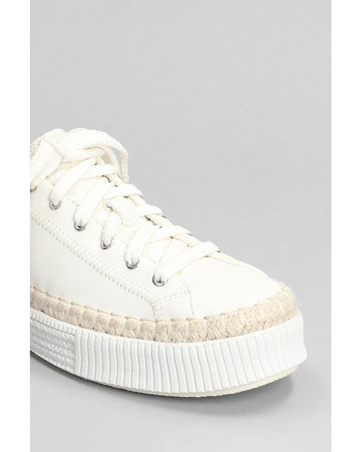Sneakers Telma in pelle di Chloé in White