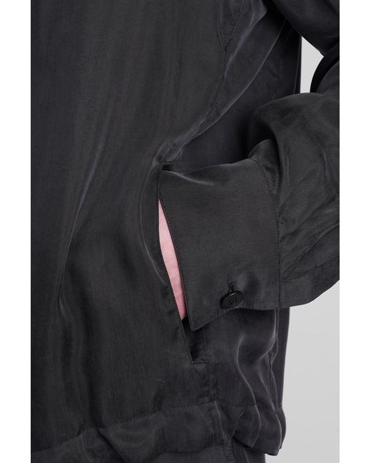Giacca Casual Otaru in Cupro Nero di Costumein in Gray da Uomo