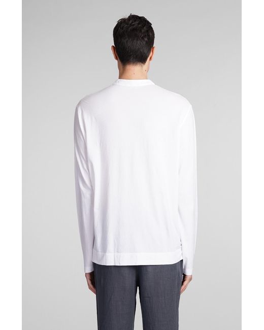 Massimo Alba Hawai T-shirt In White Cotton for men