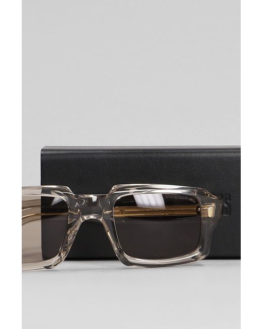 Cutler & Gross Gray 9495 Sunglasses In Transparent Acetate