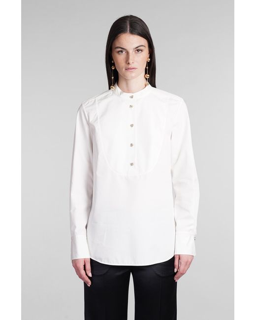 Blusa in Cotone Bianco di Chloé in White