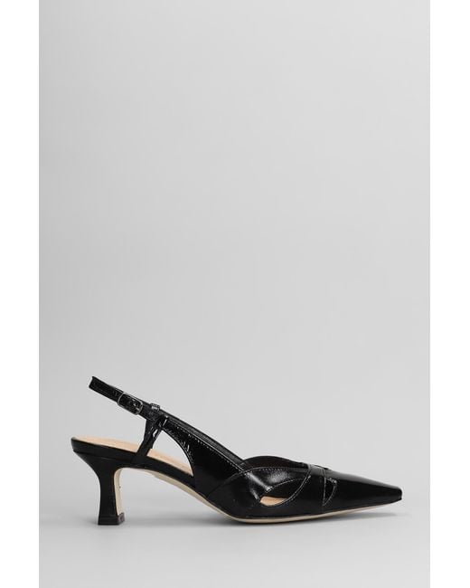 Decollete in Pelle Nera di Julie Dee in Gray