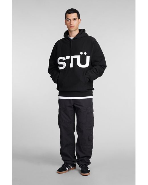 Stussy Sweatshirt In Black Cotton for men