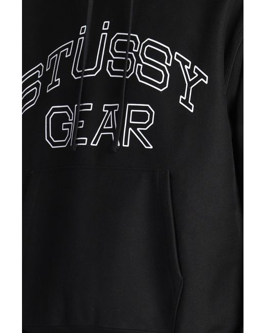 Felpa in Nylon Nero di Stussy in Black da Uomo