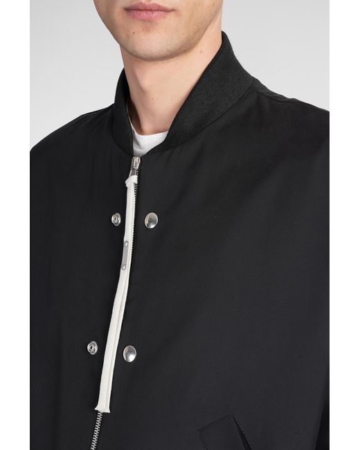 Bomber Ma 6 in viscosa Nera di State of Order in Gray da Uomo