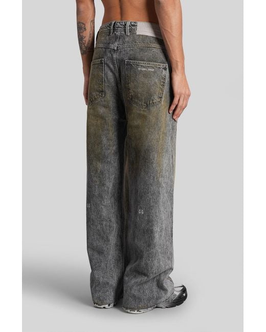 44 Label Group Multicolor Jeans In Grey Cotton for men