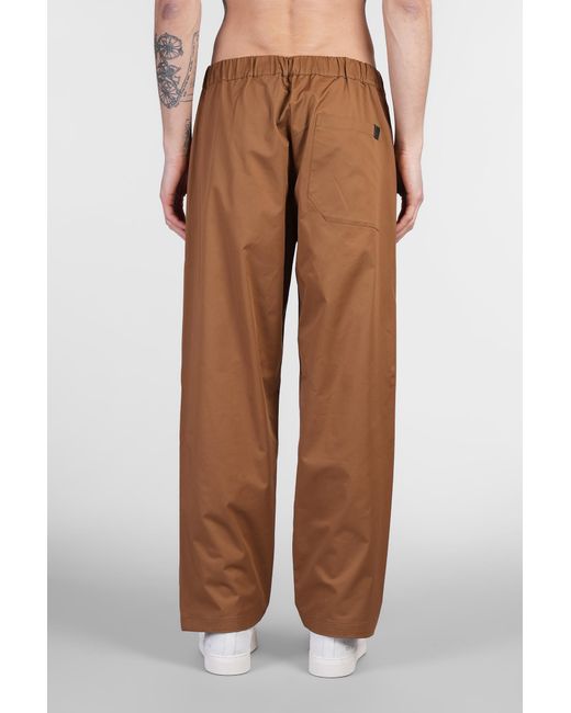 Pantalone Ian in Cotone Cammello di DARKPARK in Brown da Uomo
