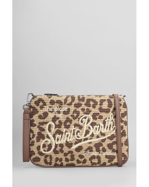 Pochette Parisienne straw in rafia Beige di Mc2 Saint Barth in Natural