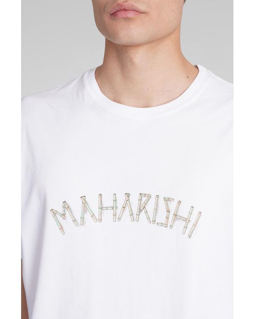 Maharishi T-shirt In White Cotton for men