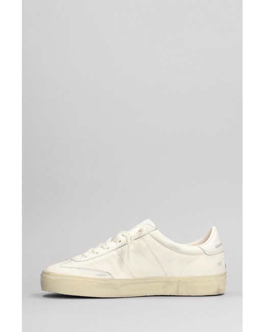 Golden Goose Deluxe Brand Soul Star Sneakers In White Leather
