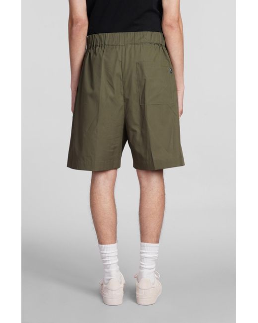 Laneus Shorts In Green Cotton for men
