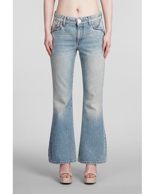 Balmain Blue Jeans In Cotton