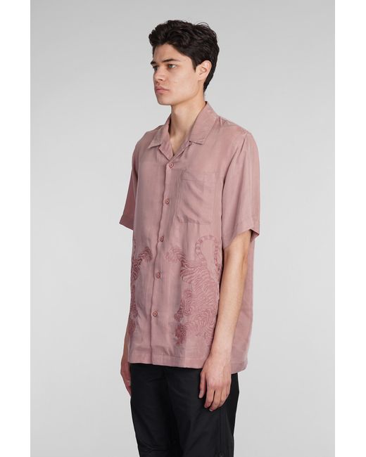 Maharishi Shirt In Rose-pink Polyamide Polyester for men