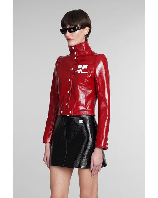 Courreges Red Casual Jacket