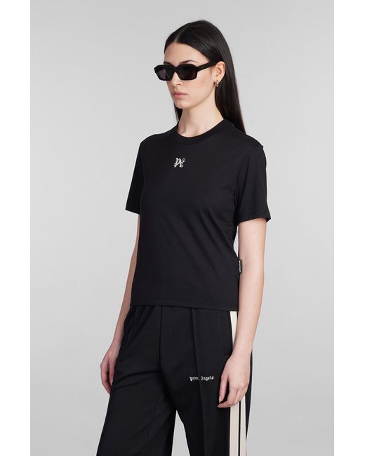 Palm Angels T-shirt In Black Cotton