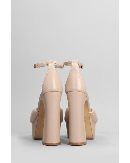 Carrano Natural Sandals In Taupe Leather