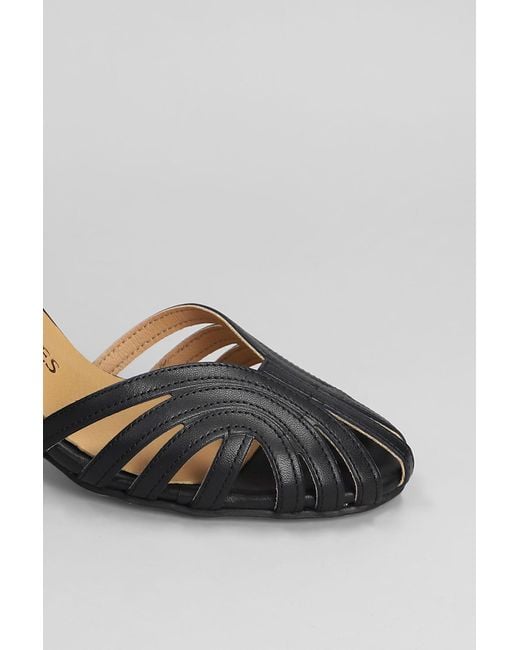 Pedro Miralles Sandals In Black Leather