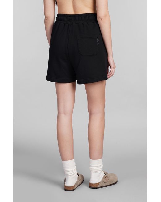 Palm Angels Shorts In Black Cotton