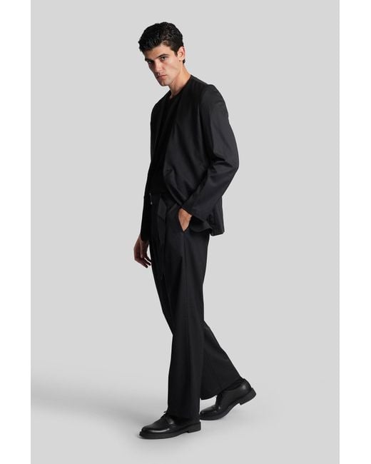 Attachment Pants In Black Polyester for men