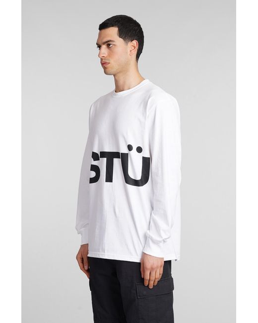 Stussy T-shirt In White Cotton for men
