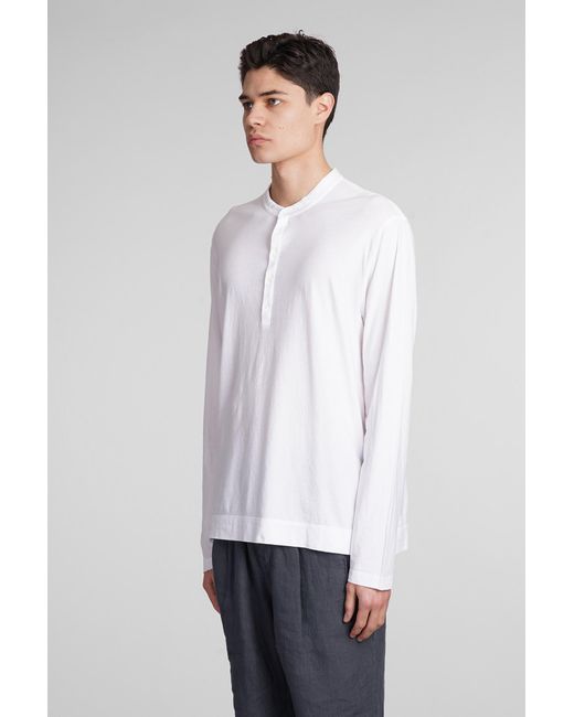 Massimo Alba Hawai T-shirt In White Cotton for men