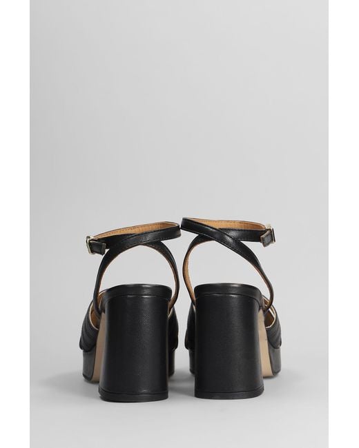Pedro Miralles Sandals In Black Leather