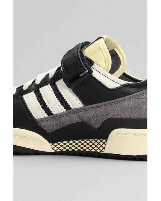 Adidas Forum 84 Low Sneakers In Black Leather for men
